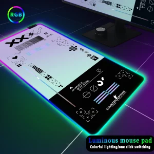 Black and White Mousepad