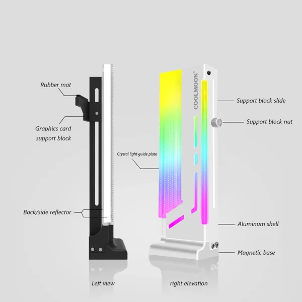 Luminous Crystal GPU Support Stand - Image 3
