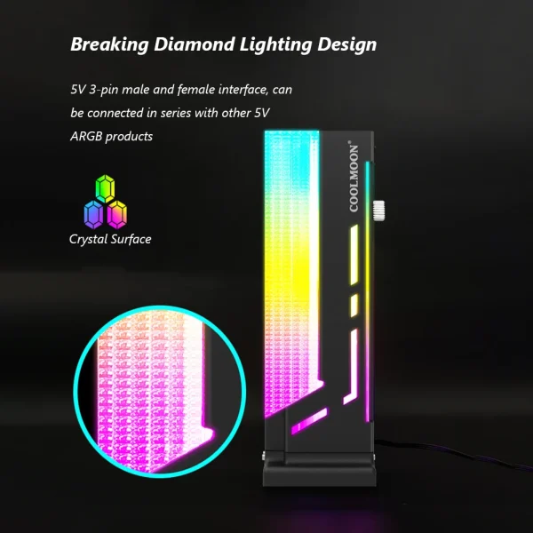 Luminous Crystal GPU Support Stand - Image 5