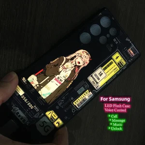 Luminous Anime Character Phone Shield
