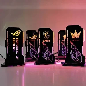 Sleek Vertical GPU Mount Illumination Stand