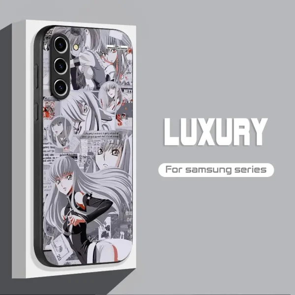 Sleek Anime Warrior Phone Shield - Image 2