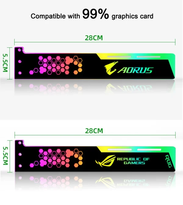 Lunar Glow VGA Graphics Support Bracket - Image 3