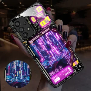 Glowing Tech City Smart Case