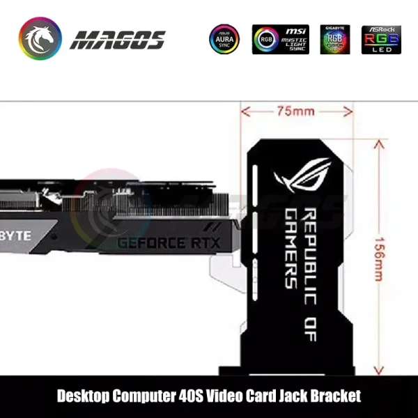 GPU Support Vertical Mount Bracket - Image 2