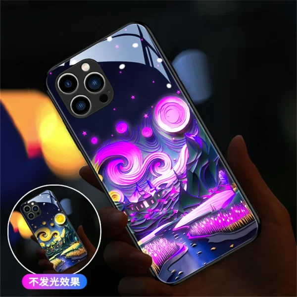 Illuminating Mobile Artistic Shield Case - Image 2