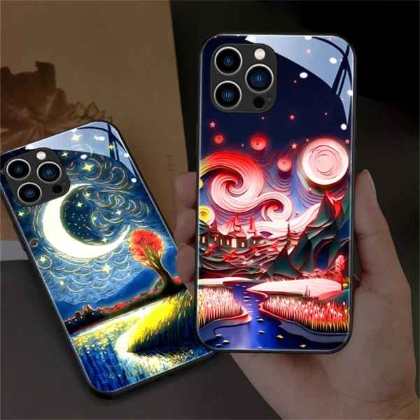Illuminating Mobile Artistic Shield Case - Image 5