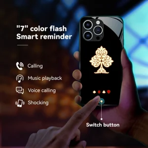 Black Spade Suit LED Case