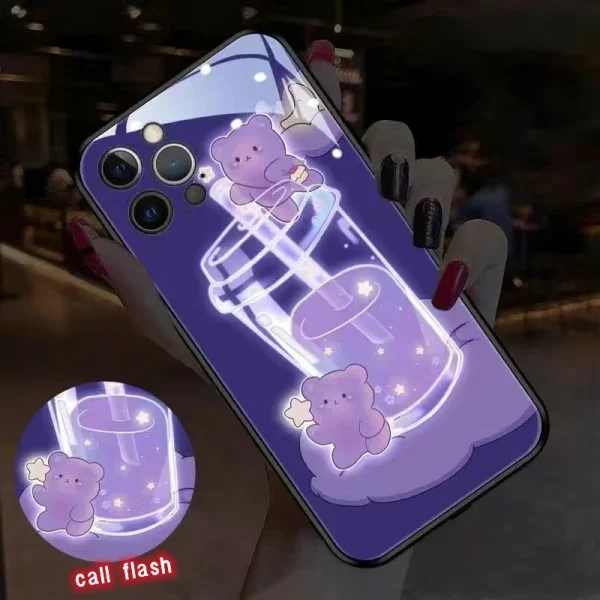 Luminous Feline Phone Shield Glow Case - Image 4