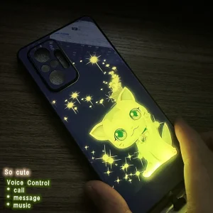 Luminous Feline Phone Shield Glow Case