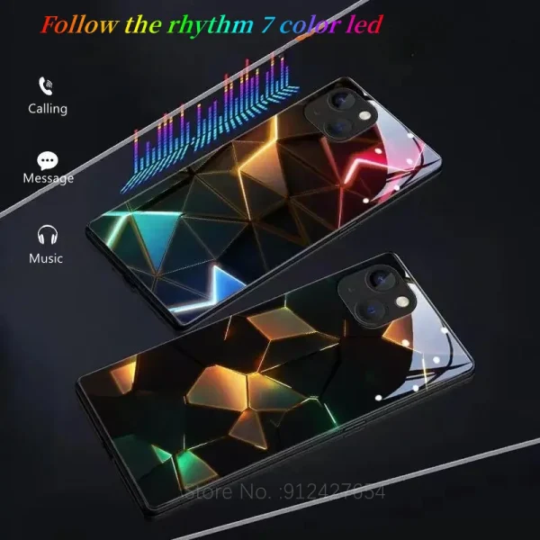 Cracked Glass Glow Phone Case - Image 2