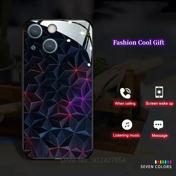 Cracked Glass Glow Phone Case - Image 4