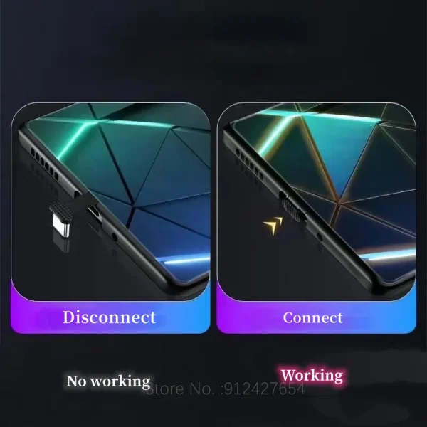 Cracked Glass Glow Phone Case - Image 5