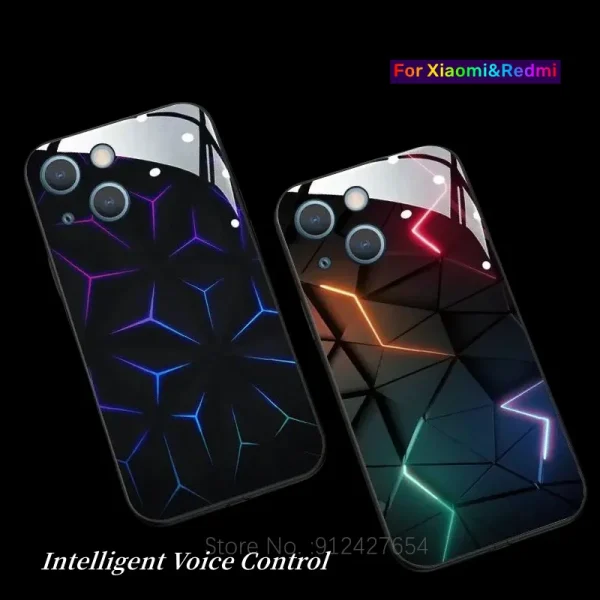 Cracked Glass Glow Phone Case