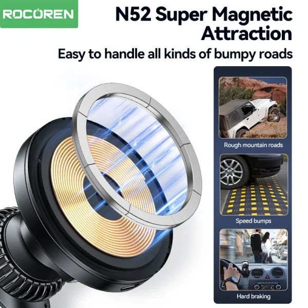 Magnetic Wireless Car Charger Pro - Image 2