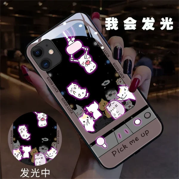 Luminous Feline Glow Phone Shield - Image 2