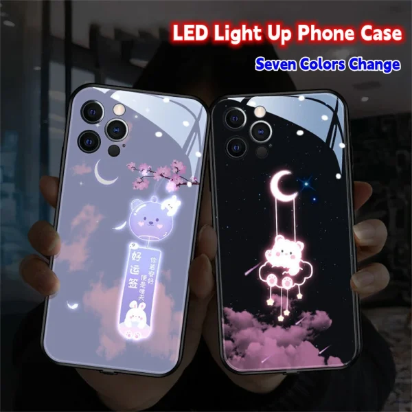 Luminous Feline Glow Phone Shield - Image 4