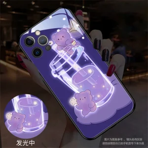 Luminous Feline Glow Phone Shield