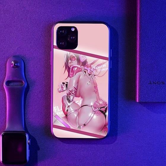 Pink Flamingo LED Case photo on table