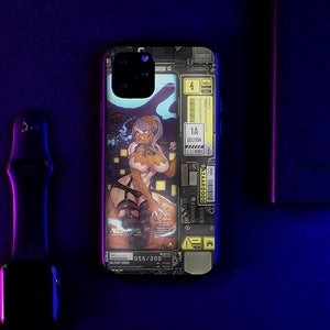 Pumpkin Girl Industrial LED Case photo on table
